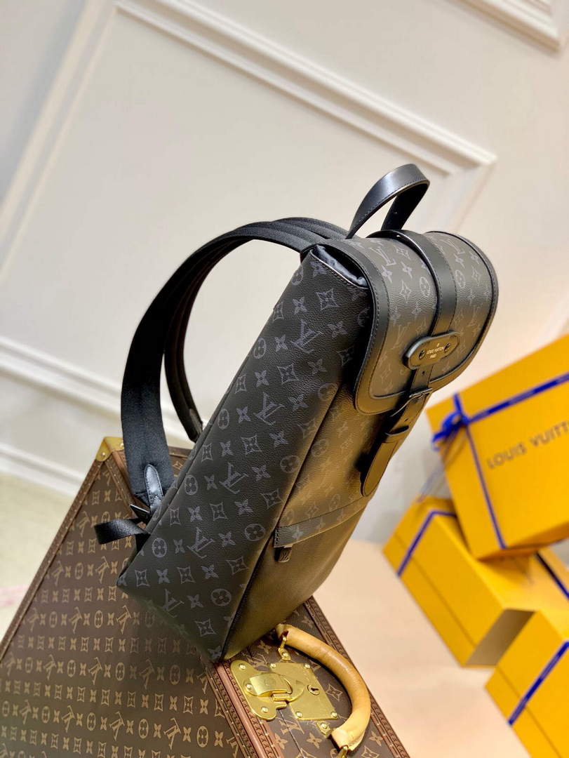 LV M45913 Louis Vuitton Saumur Backpack Black - Default Title - View 3