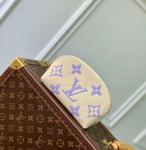 LV M45951 Louis Vuitton Pochette Cosmetique PM Taro Purple - Default Title - View 1