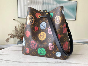 LV M45956 Louis Vuitton N¨¦ONO¨¦ MM Bag Monogram Cameo printed canvas - Default Title - View 3
