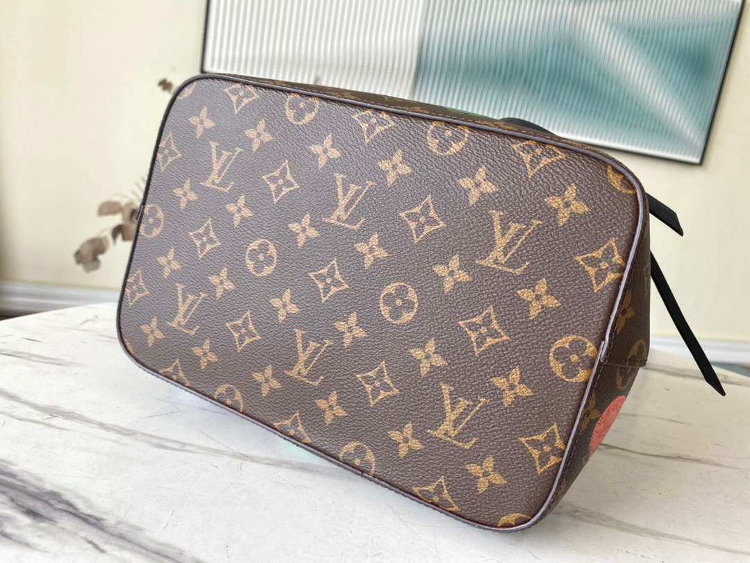 LV M45956 Louis Vuitton N¨¦ONO¨¦ MM Bag Monogram Cameo printed canvas