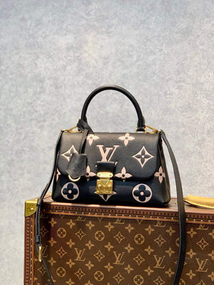 LV M45978 Louis Vuitton Madeleine BB Handbag Black - Default Title - View 1