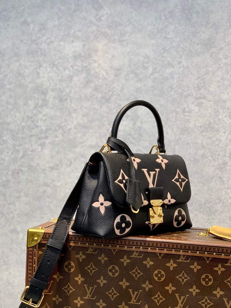 LV M45978 Louis Vuitton Madeleine BB Handbag Black - Default Title - View 2