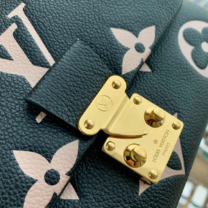 LV M45978 Louis Vuitton Madeleine MM Bicolor Monogram Empreinte Leather Black - Default Title - View 4