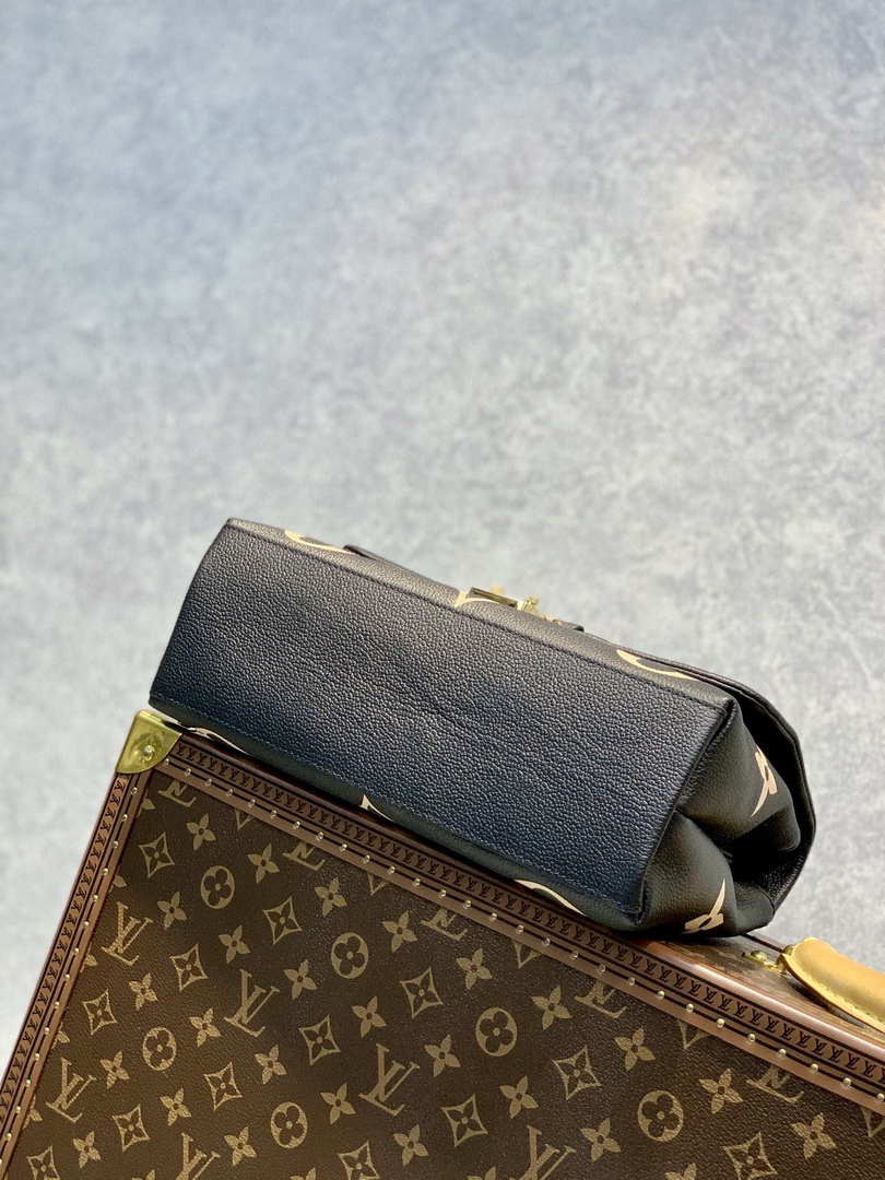 LV M45978 Louis Vuitton Madeleine MM Bicolor Monogram Empreinte Leather Black - Default Title - View 9