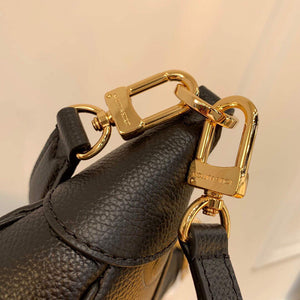 LV M46002 Louis Vuitton Bagatelle Mini Hobo Handbag Black - Default Title - View 6