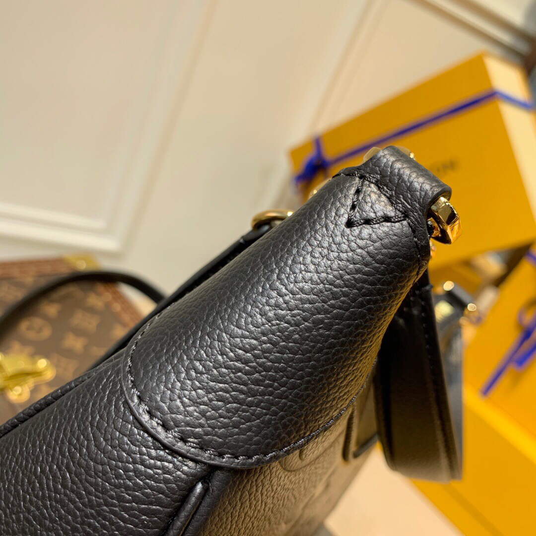 LV M46002 Louis Vuitton Bagatelle Mini Hobo Handbag Black - Default Title - View 8