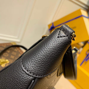 LV M46002 Louis Vuitton Bagatelle Mini Hobo Handbag Black - Default Title - View 8