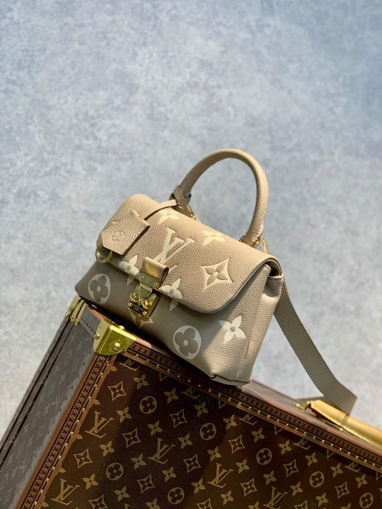 LV M46008 Louis Vuitton Madeleine BB Handbag Monogram Empreinte Leather - Default Title - View 3