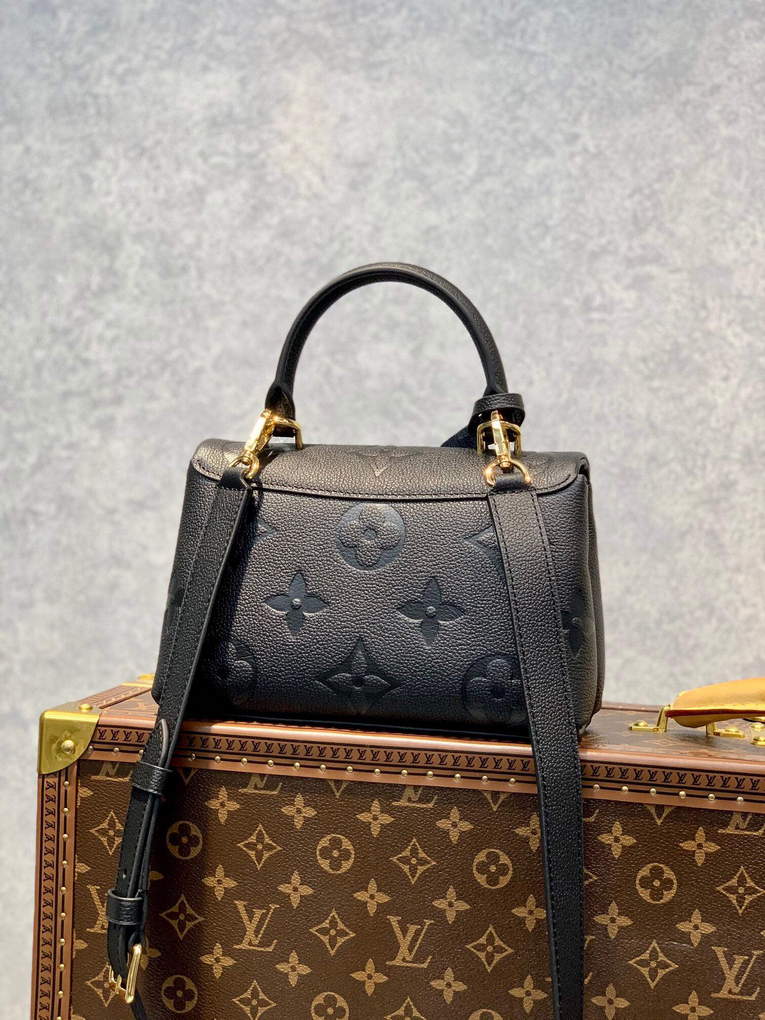 LV M46008 Louis Vuitton Madeleine BB Monogram Empreinte Leather Black - Default Title - View 2