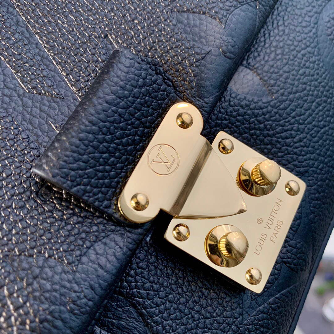 LV M46008 Louis Vuitton Madeleine BB Monogram Empreinte Leather Black - Default Title - View 4