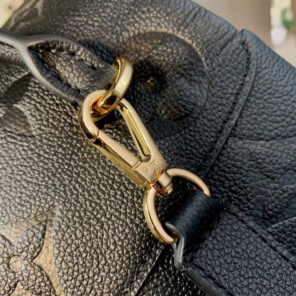 LV M46008 Louis Vuitton Madeleine BB Monogram Empreinte Leather Black - Default Title - View 5