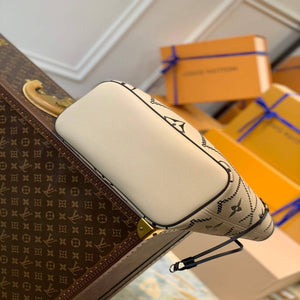LV M46039 Louis Vuitton Neverfull MM Tote Monogram Bag M46040 Cr¨¨me Beige - Default Title - View 3