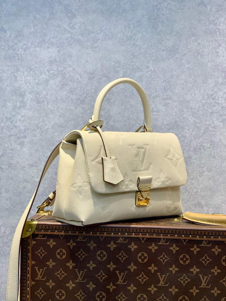 LV M46041 Louis Vuitton Madeleine MM Handbag Cr¨¨me Beige - Default Title - View 2