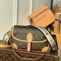 LV M46049 Louis Vuitton Diane Monogram M45985 Bag Black - Default Title - View 1