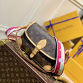 LV M46049 Louis Vuitton Diane Monogram M45985 Bag Pink - Default Title - View 1