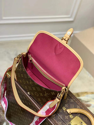 LV M46049 Louis Vuitton Diane Monogram M45985 Bag Pink - Default Title - View 3