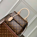 LV M46055 Louis Vuitton Cluny Mini Handbag Black Shoulder Strap - Default Title - View 1