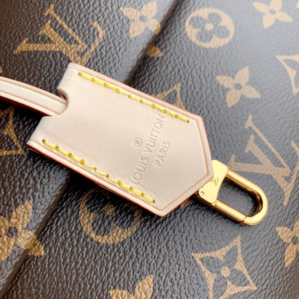 LV M46055 Louis Vuitton Cluny Mini Handbag Black Shoulder Strap