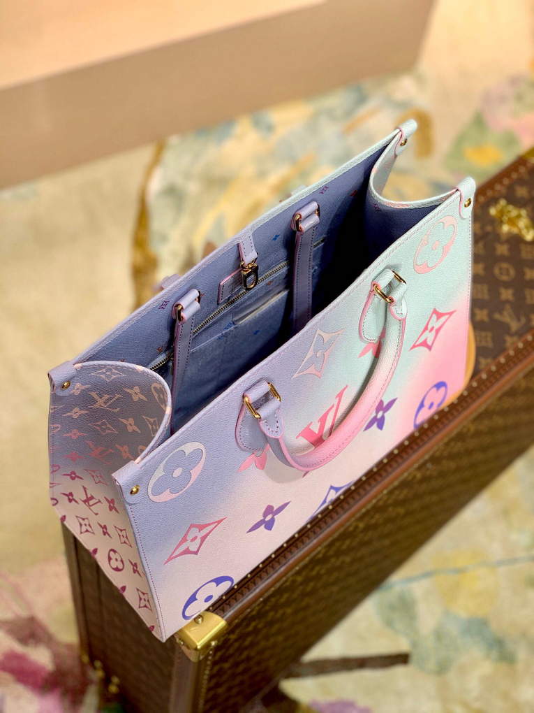 LV M46076 Louis Vuitton Onthego GM Shoulder Shopping Bag - Default Title - View 5