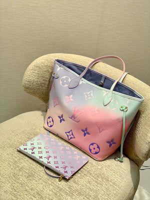 LV M46077 Louis Vuitton Neverfull MM Tote Bag - Default Title - View 1