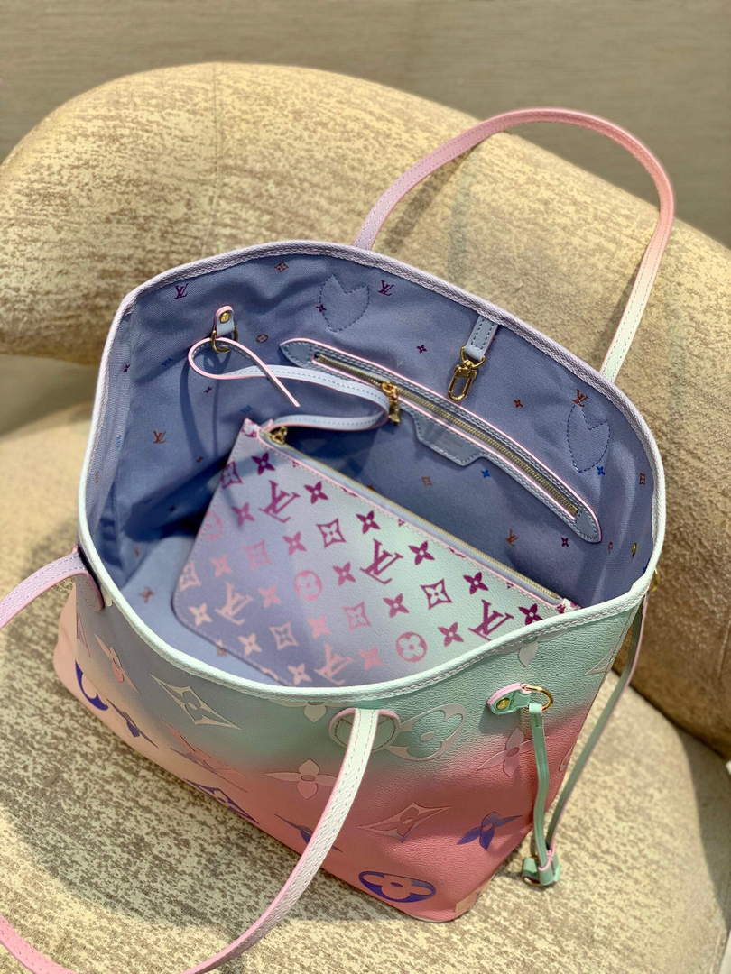 LV M46077 Louis Vuitton Neverfull MM Tote Bag - Default Title - View 5