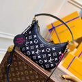 LV M46091 Louis Vuitton Bagatelle BB Bag Black White - Default Title - View 1