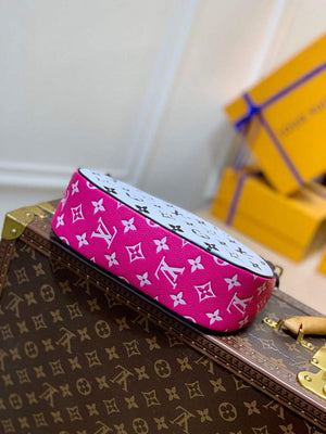 LV M46091 Louis Vuitton Bagatelle BB Bag Black White - Default Title - View 4