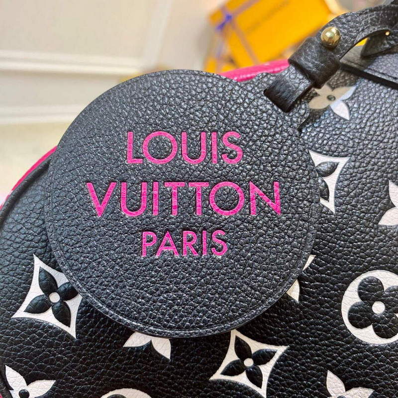 LV M46091 Louis Vuitton Bagatelle BB Bag Black White - Default Title - View 5