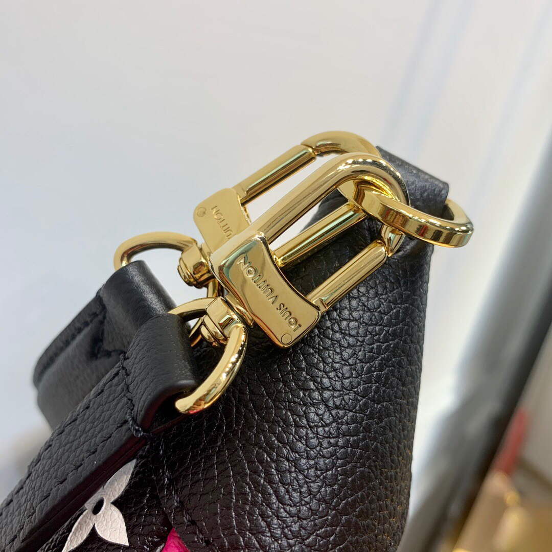 LV M46091 Louis Vuitton Bagatelle BB Bag Black White