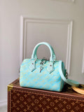 LV M46092 Louis Vuitton Speedy Bandouliere 20 Handbag Vert d'eau Green