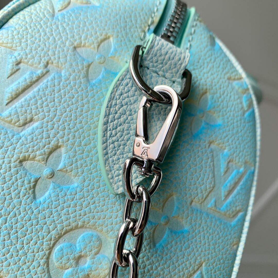 LV M46092 Louis Vuitton Speedy Bandouliere 20 Handbag Vert d'eau Green - Default Title - View 7