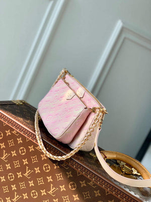 LV M46093 Louis Vuitton Multi Pochette Accessoires Pink - Default Title - View 3
