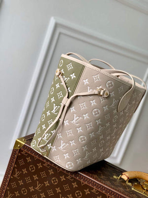 LV M46102 Louis Vuitton Neverfull MM Tote Bag M46103 - Default Title - View 3