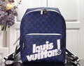 LV M46118 Louis Vuitton Apollo Backpack Blue