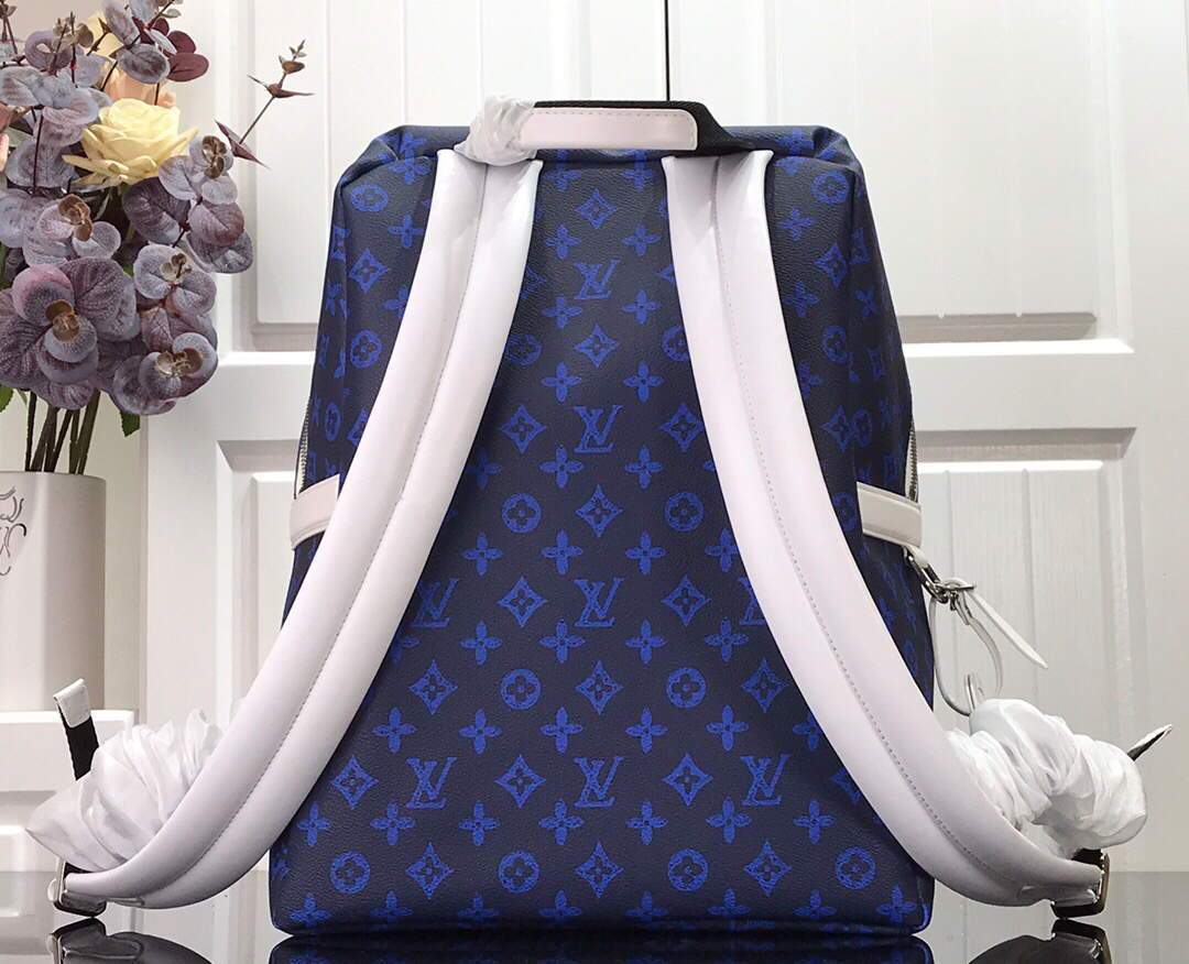 LV M46118 Louis Vuitton Apollo Backpack Blue