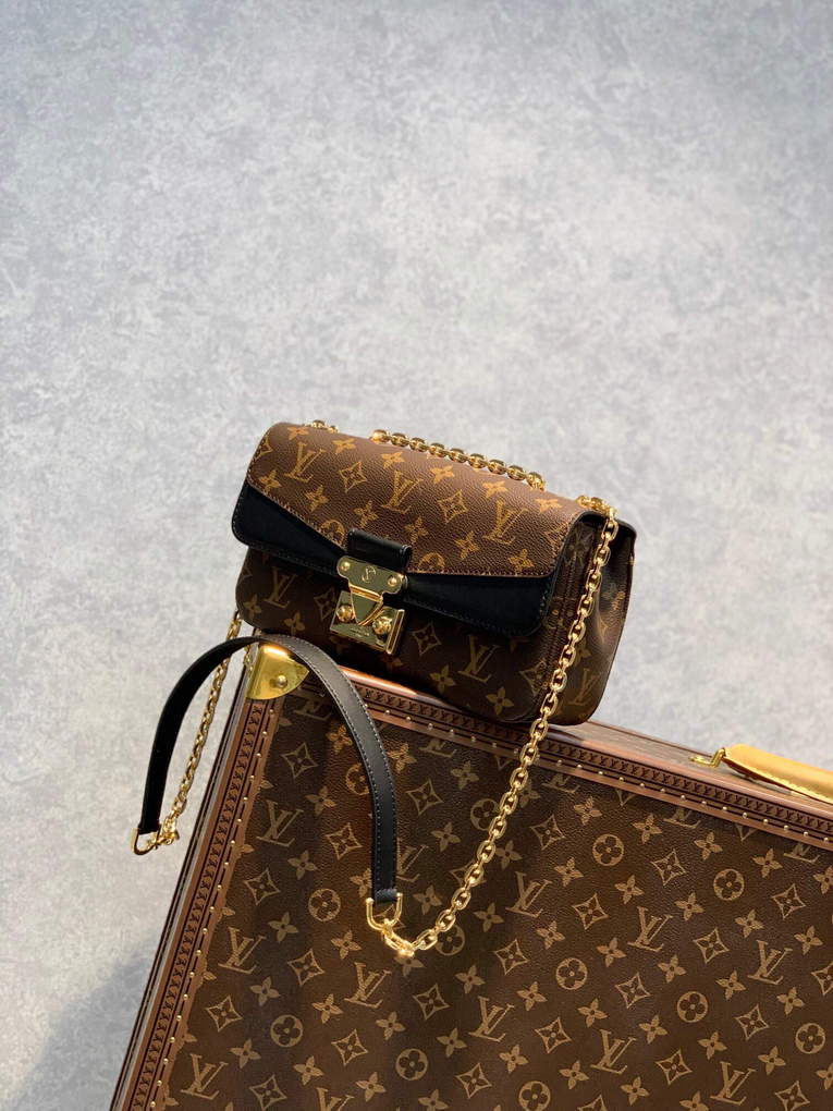 LV M46126 Louis Vuitton Marceau Monogram Handbag Black - Default Title - View 3