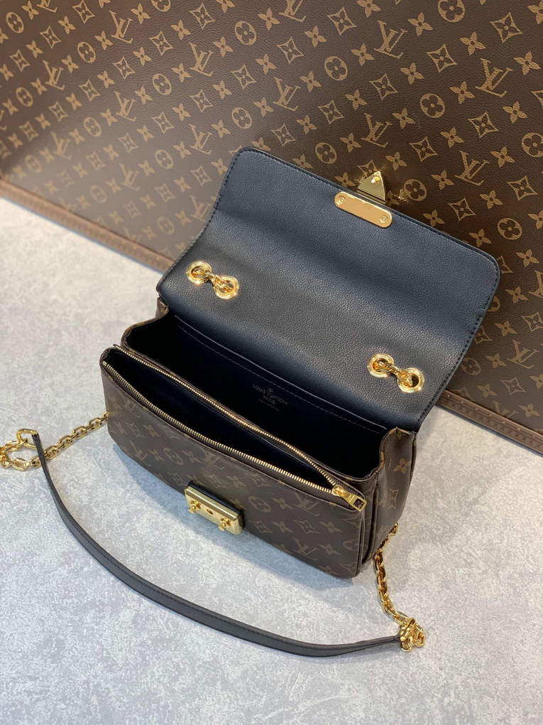 LV M46126 Louis Vuitton Marceau Monogram Handbag Black - Default Title - View 7
