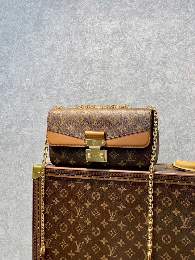 LV M46127 Louis Vuitton Marceau Monogram Caramel Brown - Default Title - View 1