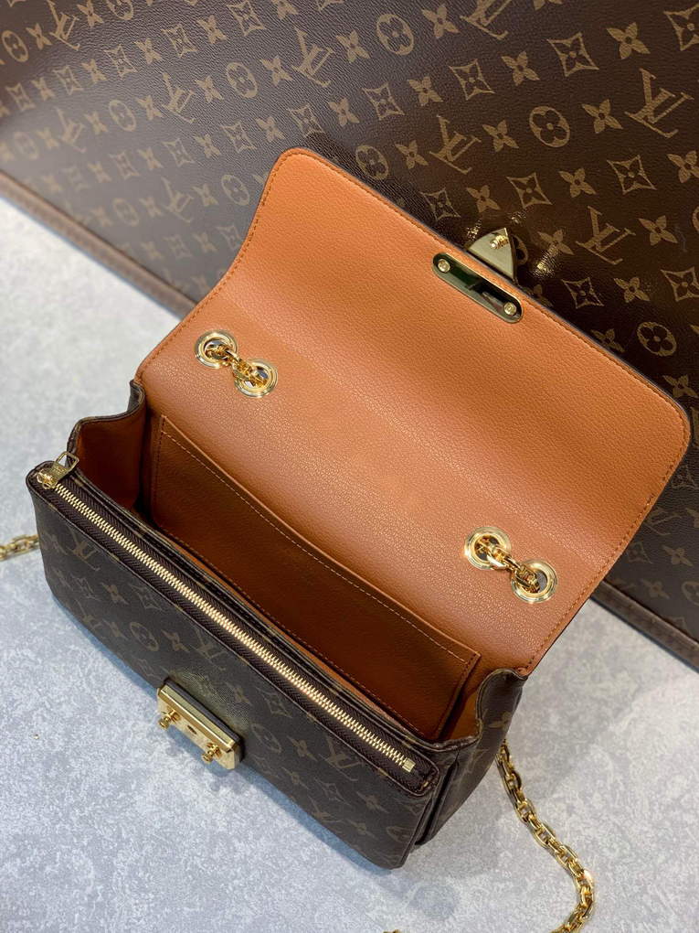 LV M46127 Louis Vuitton Marceau Monogram Caramel Brown - Default Title - View 8