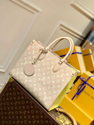 LV M46128 Louis Vuitton Onthego MM Bag M46060 Pink - Default Title - View 1