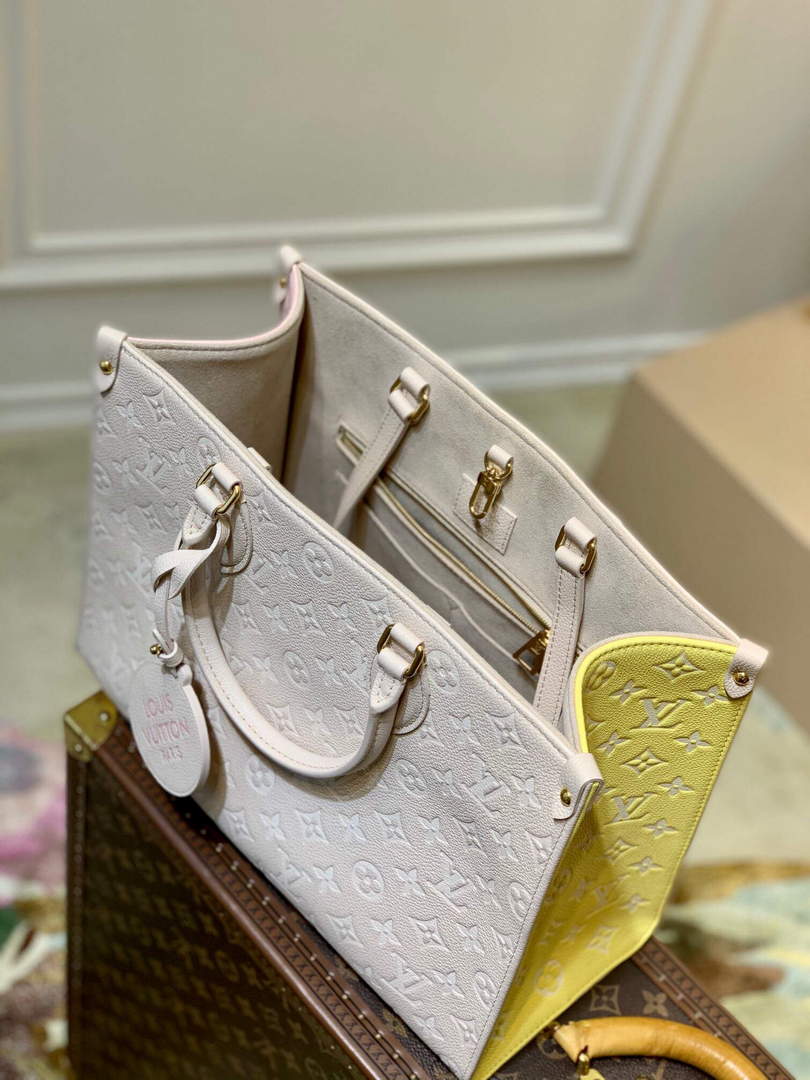 LV M46128 Louis Vuitton Onthego MM Bag M46060 Pink - Default Title - View 9