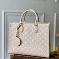 LV M46128 Louis Vuitton Onthego MM Tote Bag - Default Title - View 1