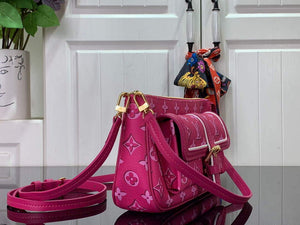LV M46161 Louis Vuitton Maxi Multi Pochette Accessoires Fuchsia Pink - Default Title - View 2
