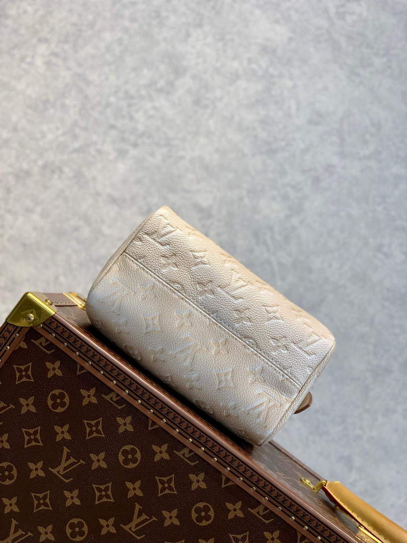 LV M46163 Louis Vuitton Speedy Bandouliere 20 Handbag Pale Beige - Default Title - View 4