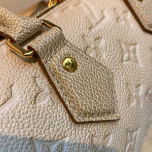 LV M46163 Louis Vuitton Speedy Bandouliere 20 Handbag Pale Beige - Default Title - View 7