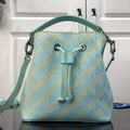 LV M46173 Louis Vuitton N¨¦ONO¨¦ BB Bucket Bag Vert d'eau Green - Default Title - View 1
