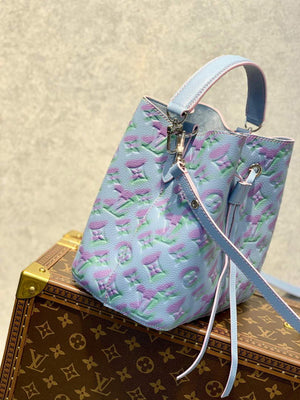 LV M46174 Louis Vuitton N¨¦ONO¨¦ BB Bucket Bag Blue - Default Title - View 2