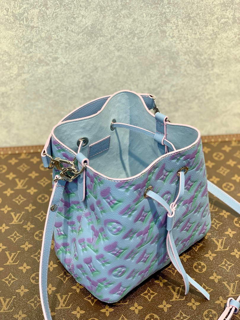 LV M46174 Louis Vuitton N¨¦ONO¨¦ BB Bucket Bag Blue - Default Title - View 6