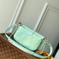LV M46180 Louis Vuitton Multi Pochette Accessoires Vert d'eau Green - Default Title - View 1