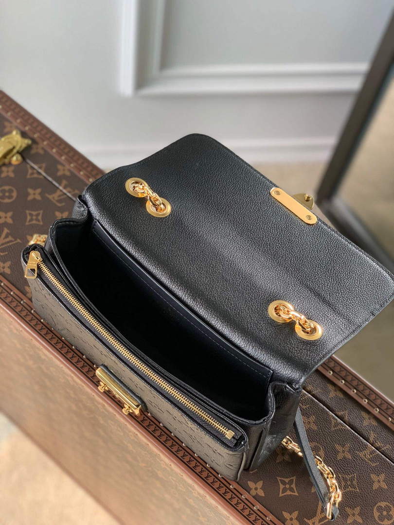 LV M46200 Louis Vuitton Marceau Chain Bag Black